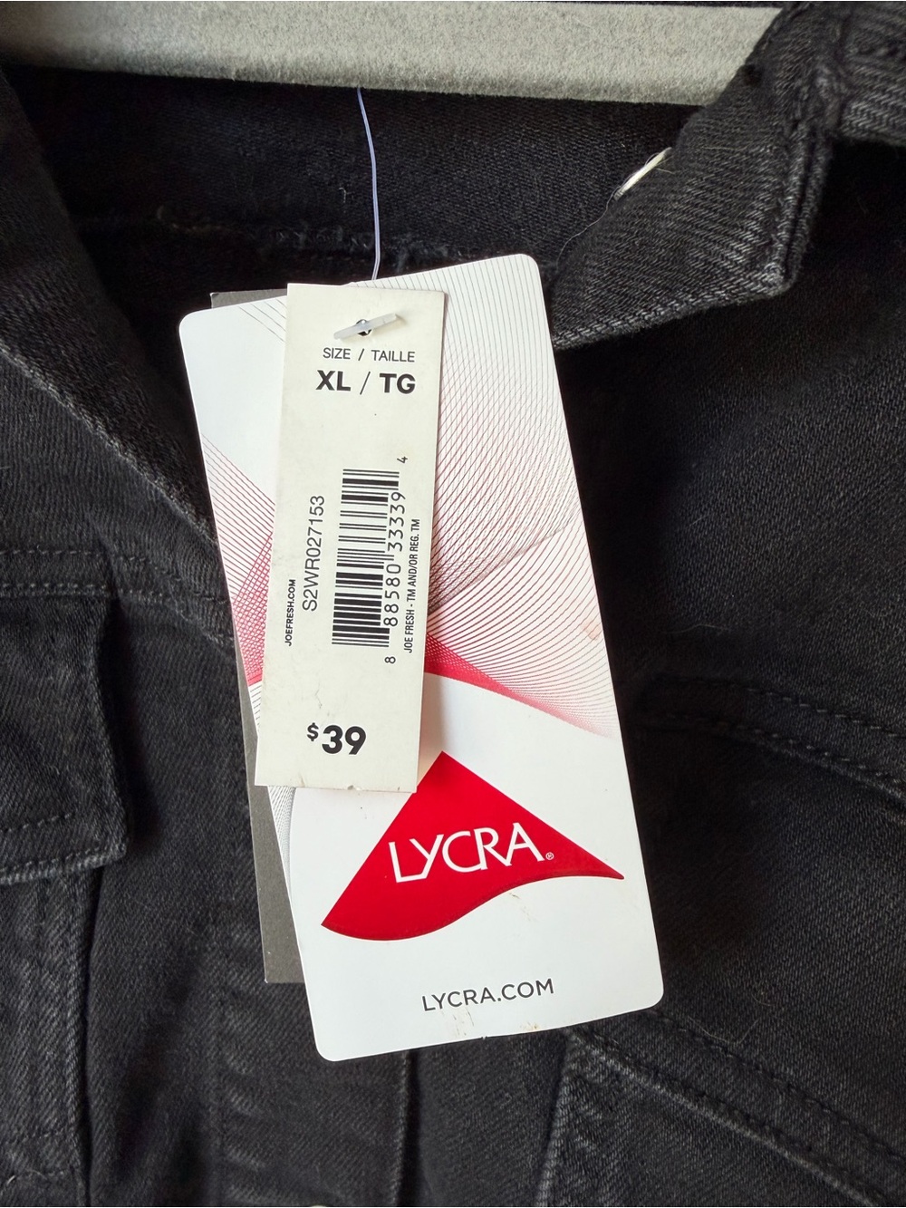 NWT Joe Fresh Black Denim Jacket - Button Front. XL. Retails $39+ tax - Picture 3 of 5